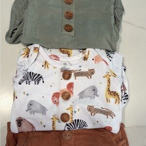 Caden Lane infant tie gowns